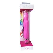 Розовый вибратор DIVE из серии VIBE THERAPY - 13 см. Розовый
