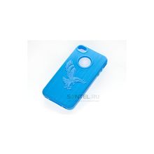 Силиконовая накладка для iPhone 4 4S вид №24 blue