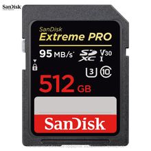 Карта памяти Sandisk SDXC 512GB Extreme Pro 95 MB s 633x Class 10, UHS Speed Class 3  SDSDXP-512G
