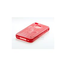 Силиконовая накладка для iPhone 4 4S вид №24 red