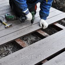 Монтаж террасной доски   Укладка декинга