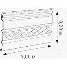 АЛЬТА софит частично перфорированный (3х0,27м)   Софит частично перфорированный (3х0,27м)