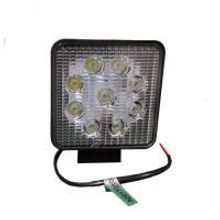 Китай Фара все ТС   противотуманная, 9 LED, 27W, квадратная, рассеиваемый свет, 105х50х125, 12-24В Китай