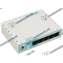 Маршрутизатор MikroTik "hEX lite RB750r2" 4 порта 100Мбит сек. + 1 порт WAN 100Мбит сек. (ret) [129803]