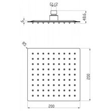 Верхний душ BelBagno Carin (BB-SLD2C-200-CRM)