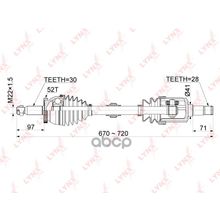 Привод В Сборе | Перед Лев | LYNXauto арт. CD1054A