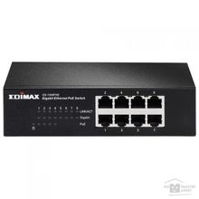 Edimax GS-1008PHE Неуправляемый коммутатор, 8 портов, GbE PoE+: 4 8p 100 1000, 43W