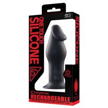 NMC Черный анальный вибромассажер 5INCH RECHARGEABLE BUTTPLUG - 12,7 см.