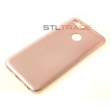 Redmi 5X Mi A1 Xiaomi Силиконовый чехол TPU Case Металлик розовый