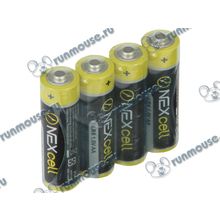 Батарейка NEXcell 1.5В AA, Alkaline (4шт. уп.) (oem) [138642]