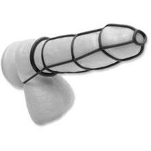 Pipedream Набор Cockcage and Ring Set: насадка и эрекционные кольца на пенис (черный)