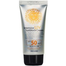 3W Clinic Intensive UV Sun Block Cream SPF50+ PA+++ 70 мл