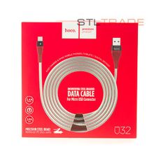 Data кабель USB HOCO U32 micro usb красный