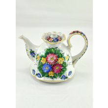 Чайник в цвете "Колокольчик". Гжельский фарфор. арт. 0531