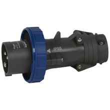 Прямая вилка Hypra - IP 66 67-55 - 2К+3 - 16 А - пластик | код 051156 | Legrand