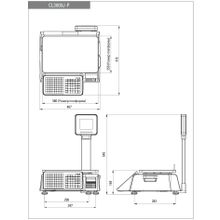 Торговые весы CAS CL3000J-30P TCP-IP