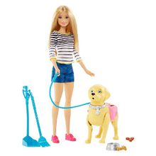 Barbie (MATTEL) Barbie DWJ68 Барби Игровой набор "Прогулка с питомцем" DWJ68