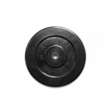 Диск обрезиненный черный Arsenal Barbell d-31 20 кг