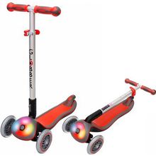 Y-scoo 448-102 Самокат GLOBBER ELITE F My Free Fold up со светящейся платформой RED