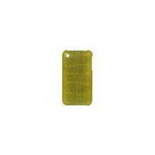 Чехол для iPhone из кожи змеи, цвет: желтый с натуральным рисунком (AN-027)