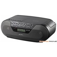 Аудиомагнитола Sony CFD-S07CP Кассетная магнитола c CD-проигрывателем, мощность звука 3.4 Вт, поддержка MP3, тюнер AM, FM