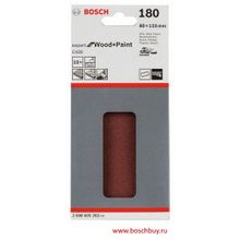 Bosch Набор 10 шлифовальных листов Expert for Wood and Paint 80x133 мм K180 по дереву и краске (2608605282 , 2.608.605.282)