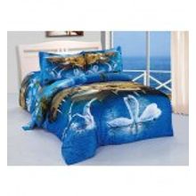 Постельное белье Сатин премиум 3D Евро SoftLine 09672