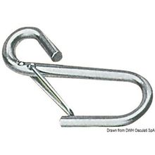 Osculati S.S. safety hooks w spring lock 95 mm, 09.850.00