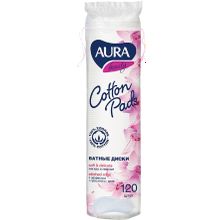 Aura Beauty Cotton Pads 120 дисков в пачке