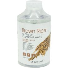 3W Clinic Brown Rice Clean Up Cleansing Water 500 мл