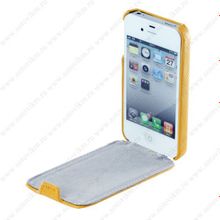 Чехол футляр-книга Art Case для iPhone 4 4S жёлтый