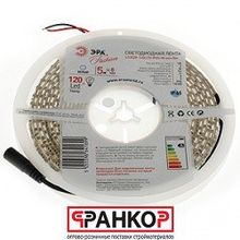 Лента светодиодная 641699 ЭРА LS3528-120LED-IP65-W-eco-5m