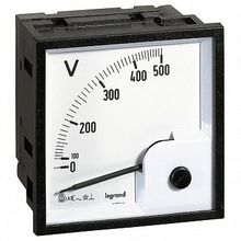 Вольтметр щитовой Legrand XL? 500В AC DC, аналоговый, кл.т. 1,5 |  код. 014661 |  Legrand