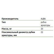 Ручной резчик арматуры фирмы ALBA CR-22