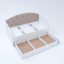 Кровать Звездочка 1600х800  Белый Кофе с молоком