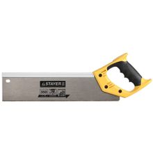 Ножовка для стусла c усиленным обушком (пила) STAYER 350 мм, 12 TPI, прямой зуб, для точного реза