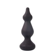 Фигурная анальная втулка Sex Expert - 10 см. Черный