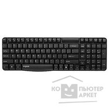 Rapoo Клавиатура  E1050 черный USB Беспроводная 2.4Ghz
