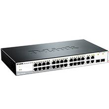 Коммутатор d-link des-1210-28 c1a управляемый 19u 24x10 100base-tx 4x10 100 1000base-t 2x10 100 1000base-t mini gbic (sfp)