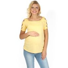 Футболка Фрезия для беременных и кормящих, цвет желтый