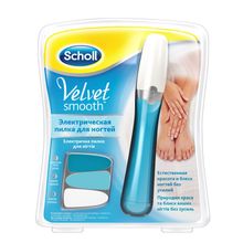 Scholl для ногтей Velvet Smooth электрическая голубая