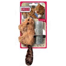 Kong "Бобер" плюш с тубом кошачьей мяты