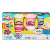 PLAY-DOH (Hasbro) Hasbro Play-Doh B3423 Игровой набор из 6 баночек с конфетти B3423