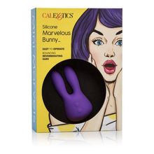 California Exotic Novelties Фиолетовый виброзайчик Mini Marvels Silicone Marvelous Bunny (фиолетовый)