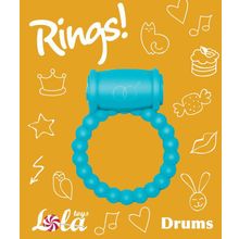 Lola toys Голубое эрекционное кольцо Rings Drums (голубой)