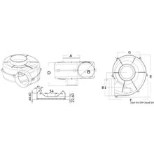 Osculati Centrifugal extractor with bracket 12 V 19 A, 16.107.04