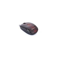 мышь Intro MU205, оптическая, 1600dpi, USB, black-red, черно-красная