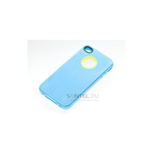 Силиконовая накладка для iPhone 4 4S вид №31 sky blue