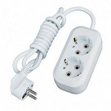 Удлинитель   Стандарт 2-местный, 2м, с заземлением, UBP10-375-2-02 | код. UBP10-375-2-02 |  EKF