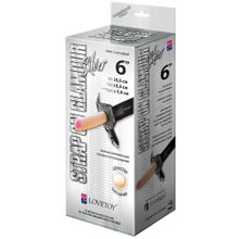 Пояс-трусики с насадкой Glamour Silver - 15,5 см.